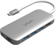 USB-хаб VAVA USB C Hub 8-in-1 Adapter with PD Power Delivery, 4K USB C to HDMI, USB 3.0 Ports, 1Gbps Ethernet (VA-UC006)