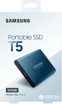 SSD диск Samsung Portable T5 500GB USB 3.1 Type-C V-NAND TLC (MU
