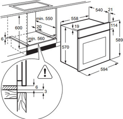 Zanussi zzb510401w духовой шкаф