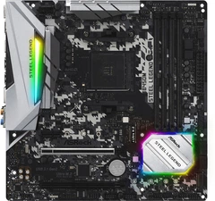 B450 Steel Legend&メモリ64GB Материнская плата ASRock B450M Steel Legend (sAM4, AMD B450, PCI