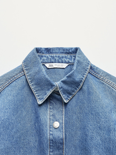 伽藍 Куртка джинсовая Zara 6688/281/400 M Синий джинс