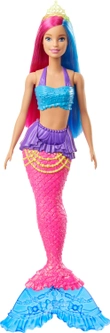 Кукла-русалка Barbie Дримтопия с красно-синими волосами (GJK08)