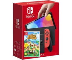 Nintendo Switch (OLED model) Neon Blue-Red + Гра Animal Crossing
