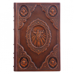 Книга Библия 3 тома в кожаном переплете подарочная серия