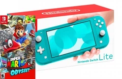 Ігрова консоль Nintendo Switch Lite Turquoise Bundle (гра Super