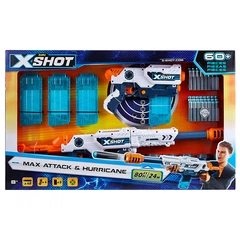 Швидкострільний бластер Zuru X-Shot Excel Max Attack and Hurricane