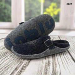 feet 水色 Тапочки мужские Inblu синие фетровые для паркета 40 р (26 см