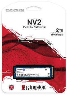 SSD диск Kingston NV2 2TB M.2 2280 NVMe PCIe 4.0 x4 (SNV2S/2000G) SSD диск Kingston NV2 2TB M.2 2280 NVMe PCIe 4.0 x4 (SNV2S/2000G)