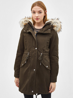 Парка зимняя женская Bershka XAZ354649VMEJ XS Болотная