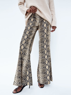 snakeskin pants zara