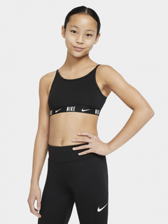 Nike Dri-FIT One Bra Top Girls - black/white FD2276-010