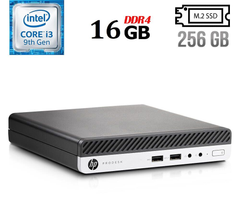 Неттоп HP ProDesk 400 G5 Mini USFF / Intel Core i3-9100T (4