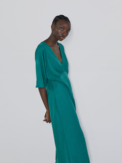 Zara turquoise hot sale dress