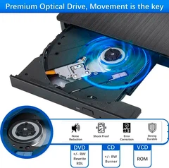Внешний привод DVD-RW CD-RW Type-C дисковод USB 3.0 оптический