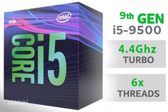 karaken。Intel Core i5-9500 CPU 2コセット Процессор Intel Core i5-9500 4.4 GHz. 6 ядра/6 потока. Soket
