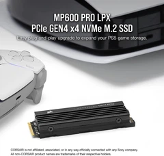 SSD диск Corsair MP600 PRO LPX 2TB M.2 NVMe PCIe x4 Gen4 up tp