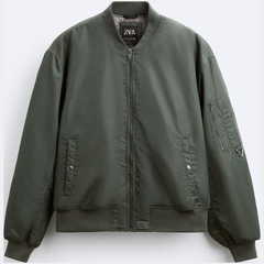 Бомбер мужской Zara 499354208 M Зеленый (1159798688