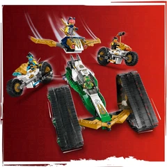 張五飛　ナンジャタウン　12点セット Конструктор LEGO NINJAGO Комбі-автомобіль команди ніндзя 576