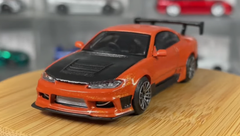 Машинка Premium MINI GT Nissan Silvia S15 D-MAX 1:64 Orange