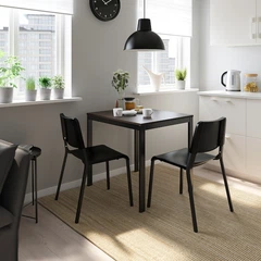IKEA VANGSTA  & STEFAN ✖️2 セット Amazon｜IKEA VANGSTA 伸縮テーブル 80/120x70cm ホワイト｜ダイニング