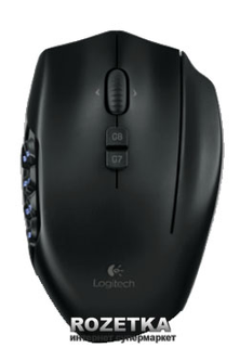 Logitech G600 MMO Gaming Mouse 本体 Logitech G600 MMO Gaming Mouse Black (910-003623, 910-002864
