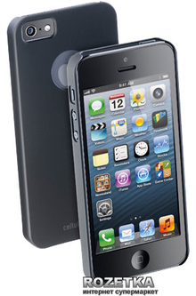 Накладка Cellular Line Fit для iPhone 5 Black (FITCIPHONE5) – низкие ...