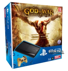 Sony PlayStation 3 Super Slim CECH-4008C 500GB Bundle + God of War