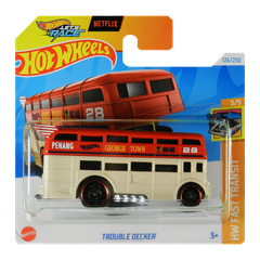 Машинка Хот Вилс 1:64 Автобус Trouble Decker коллекция HW Fast