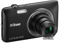 Фотоапарат Nikon Coolpix S3400 Black (VNA391E1) купити на ROZETKA
