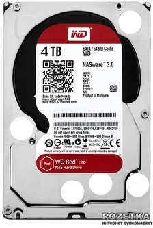 Жесткий диск Western Digital Red Pro 4TB 7200rpm 64MB WD4001FFSX