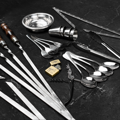 BBQセット Подарунковий набір шампурів для BBQ VIKING CREATE в дерев