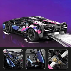 Конструктор Technic Lamborghini CyberPunk на 1280 деталей 1:14