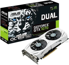 Видеокарта Asus PCI-Ex GeForce GTX 1070 Dual 8GB GDDR5 (256bit