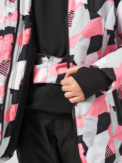 Подростковая зимняя лыжная длинная куртка для девочки LC