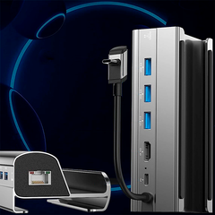 USB хаб, докстанция, подставка для Steam Deck (6 в 1, RJ45, HDMI