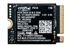 SSD Crucial P310 1Tb M.2 2230 PCIe Gen4 x4 NVMe 3D NAND QLC