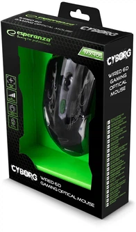 Мышь Esperanza MX405 Cyborg USB Black/Green (EGM405) – фото