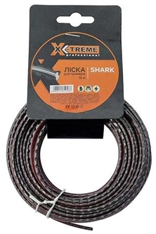 Леска для триммера X-TREME Shark 2.4 мм x 15 м зубчастая (131057