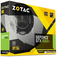 Видеокарта Zotac PCI-Ex GeForce GTX 1050 Ti OC Edition 4GB GDDR5