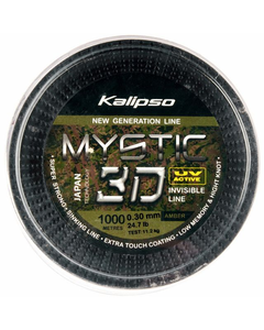 Леска карповая Kalipso Mystic 3D Amber 1000m 0.30mm 11,20kg