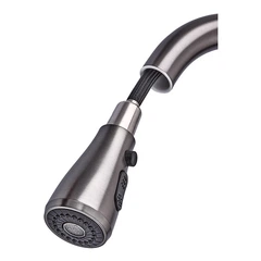 じく Змішувач для кухні з висувною лійкою Zerix PUL-014 Graphite