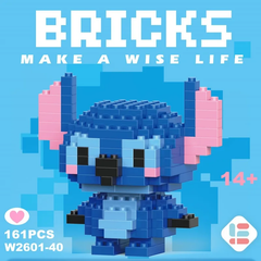 □L BUILD3点セット Конструктор фігурка Пікселі BRICKS Стіч Stitch Lilo & Stitch