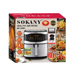 Электрическая фритюрница без масла Sokany, 2200Вт, 10 литров