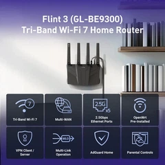 未開封品　GL.iNet Flint 3 BE9300 Wi-Fi 7ルーター 580708733.webp