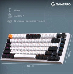 キプロスモルホ Клавиатура беспроводная игровая механическая GamePro MK-160-W Pro