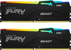 Пам'ять ПК Kingston DDR5 16GB KIT (8GBx2) 5200 FURY Beast RGB