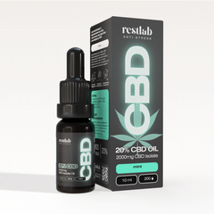 Олія з CBD RESTLAB 20% зі смаком м'яти 2000 мг (10мл) – купити