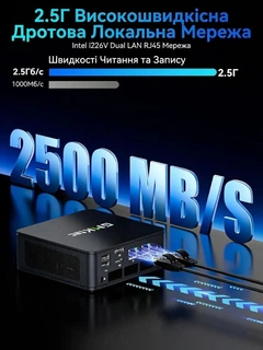 Мини ПК GMKtec Nucbox M5 Plus / AMD Ryzen 7 5825U / RAM 16GB / SSD