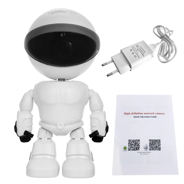 Видеоняня цифровая поворотная с датчиком звука и движения панорама 320° Robot WIFI 2MP FullHD 1080p White - изображение 7