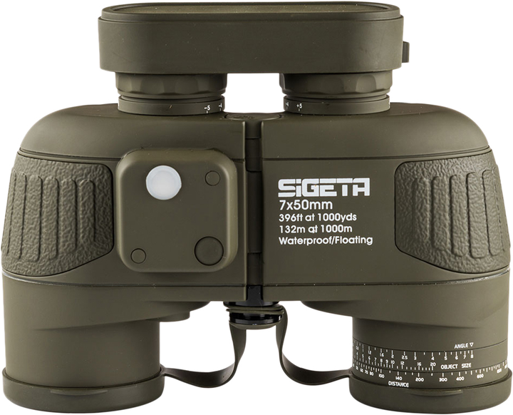 Бінокль Sigeta Admiral 7x50 Military floating/compass/reticle морський (65810) - зображення 4